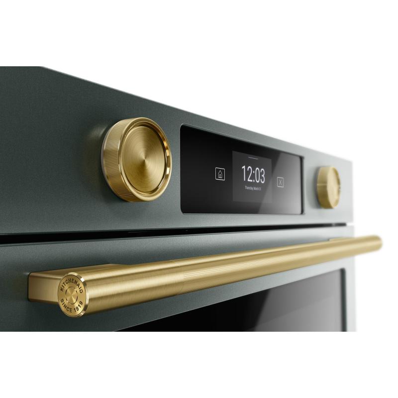 30" Kitchenaid Smart Electric Single Wall Oven with Assisted Cooking Modes - KOES730SJP