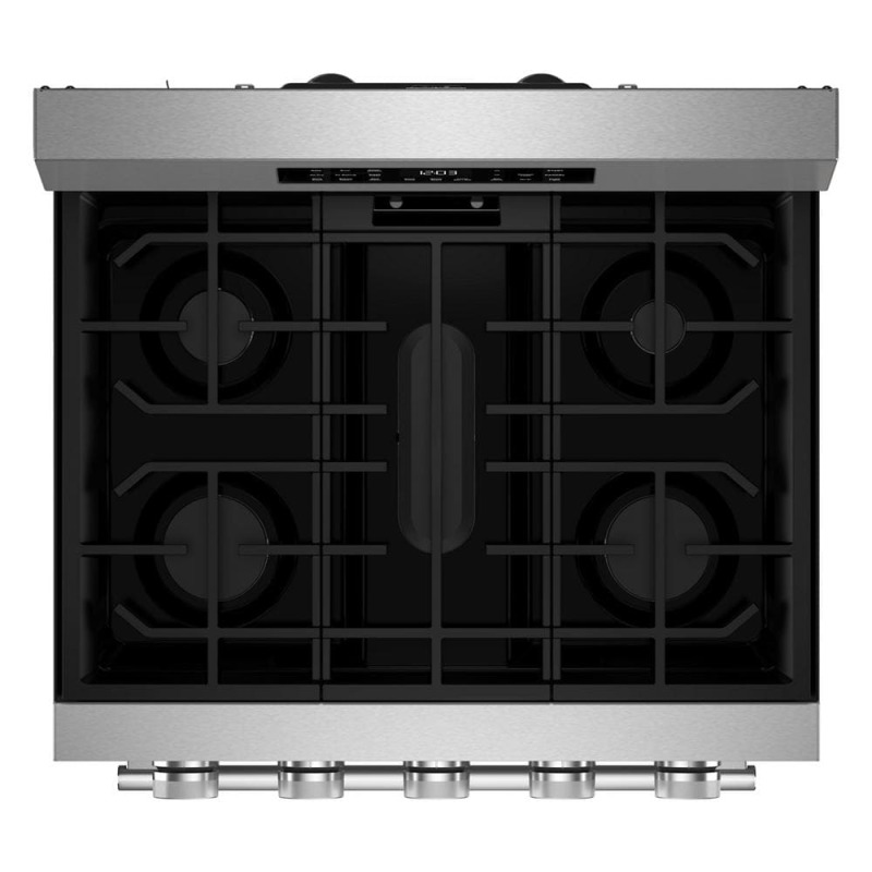 30" Kitchenaid 5.0 Cu. Ft. Smart Freestanding Gas Range with Convection Cooking Modes - KFGS330TPS