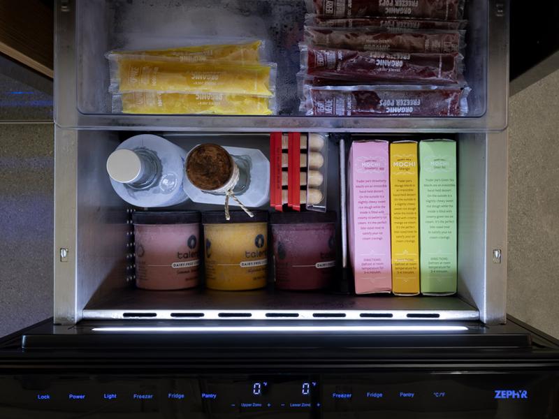 24" Zephyr Presrv  3.9 Cu. Ft. Panel Ready Refrigerator Freezer Drawers - PRRFD24C2AP