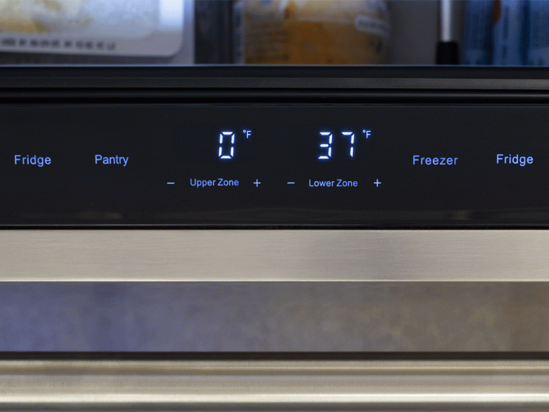 24" Zephyr Presrv 3.9 Cu. Ft. Refrigerator Freezer Drawers - PRRFD24C2AS