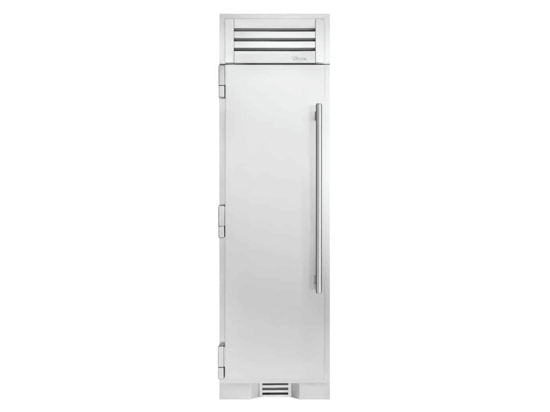 24" True Residential Left Hinge 12.4 Cu. Ft. Freezer Column with Ice Maker and Solid Stainless Door - TR-24FRZ-L-SS-IM-A