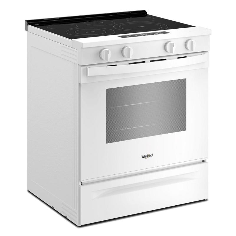 30" Whirlpool Electric Smart Range with No Preheat Mode and Steam Clean - YWSES3330TW