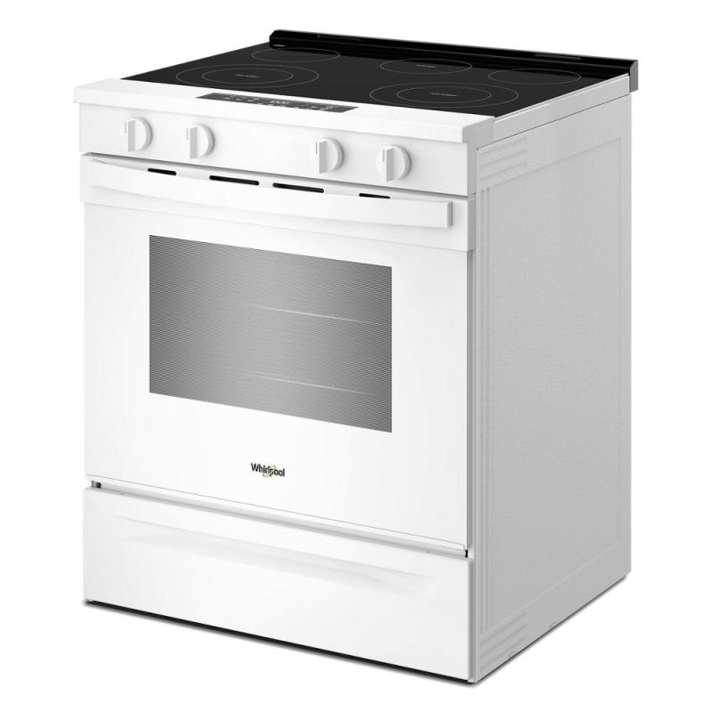 30" Whirlpool Electric Smart Range with No Preheat Mode and Steam Clean - YWSES3330TW