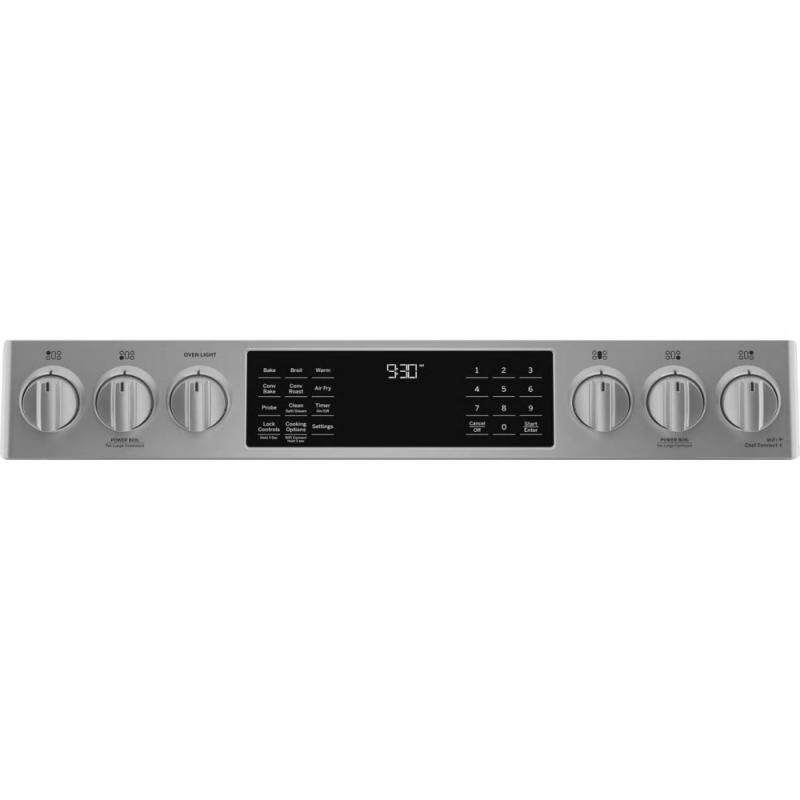 30" GE Profile 5.6 Cu. Ft. Slide-In Convection Gas Range With WiFi Connect In Stainless Steel - PCGS930YPFS