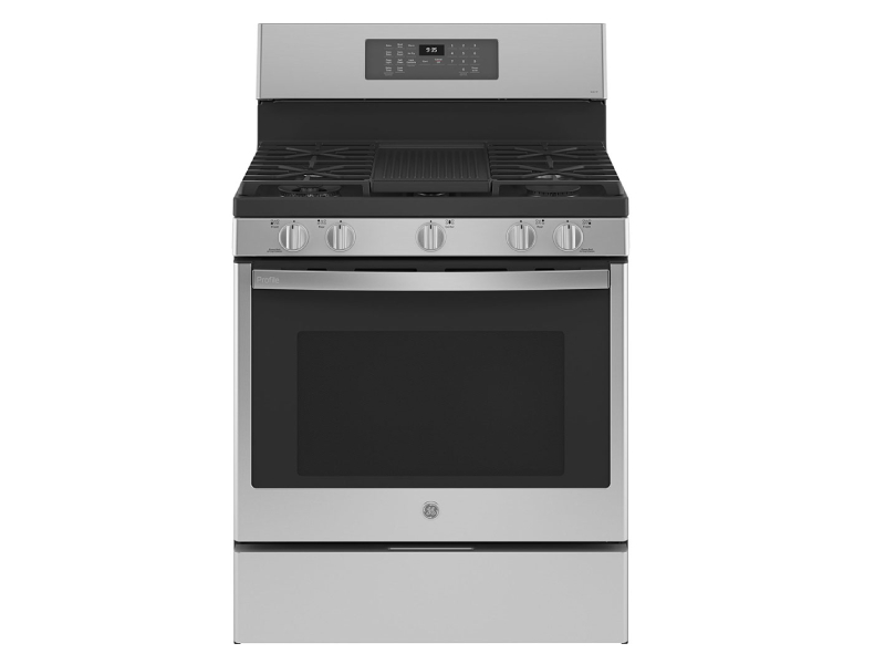 30" GE Profile Free-Standing Dual-Fuel Range With Storage Drawer - PC2B935YPFS