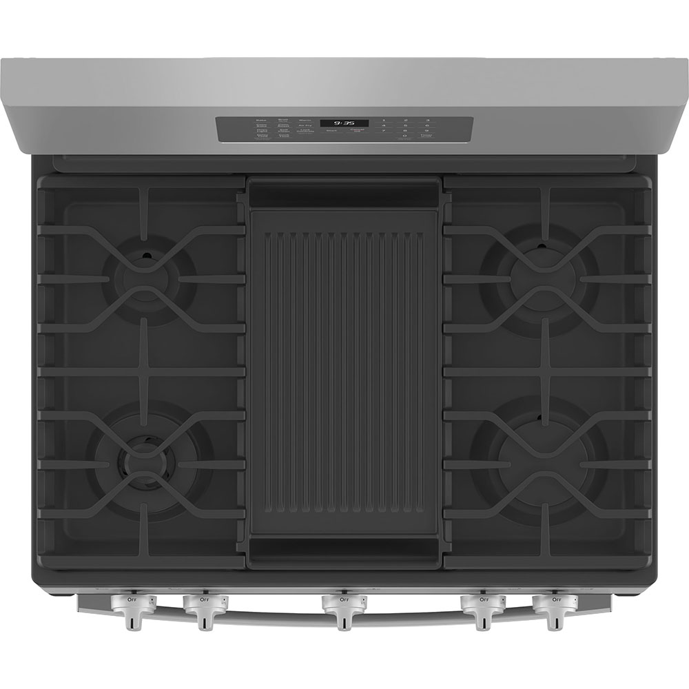 30" GE Profile Free-Standing Dual-Fuel Range With Storage Drawer - PC2B935YPFS