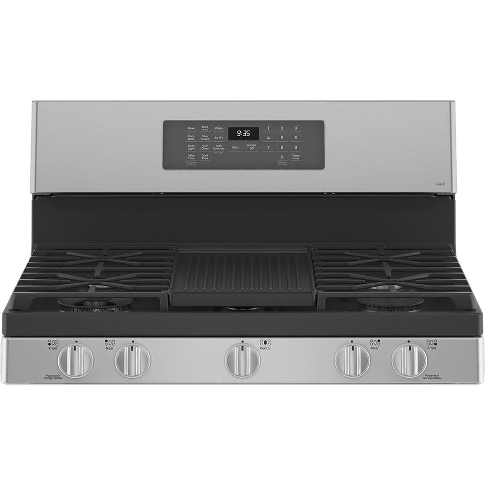 30" GE Profile Free-Standing Dual-Fuel Range With Storage Drawer - PC2B935YPFS