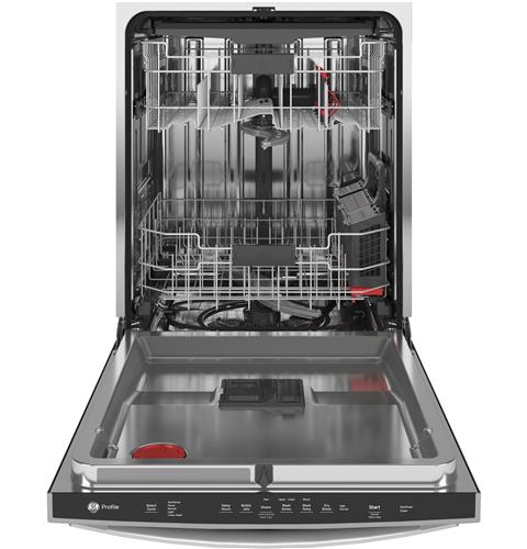 24" GE Profile Stainless Steel Interior Dishwasher with Hidden Controls - PDT715SMNES	