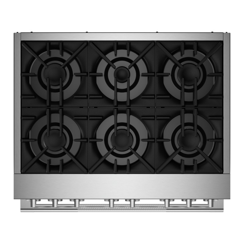 36" Jenn-Air Rise Dual-Fuel Professional-Style Range - JDRP436HL
