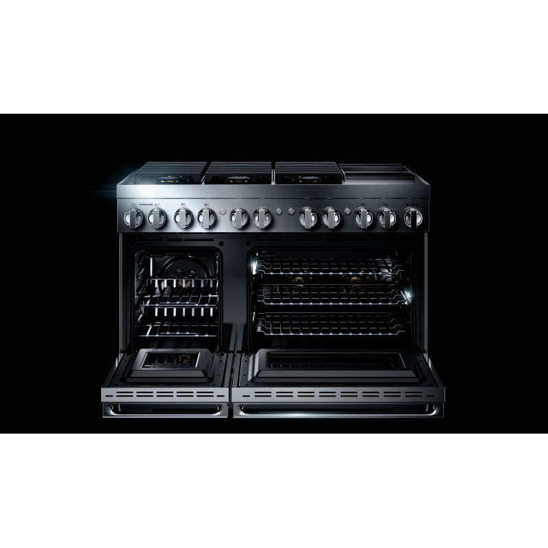 48" Jenn-Air NoirDual-Fuel Professional Range With Chrome-Infused Griddle - JDRP548HM